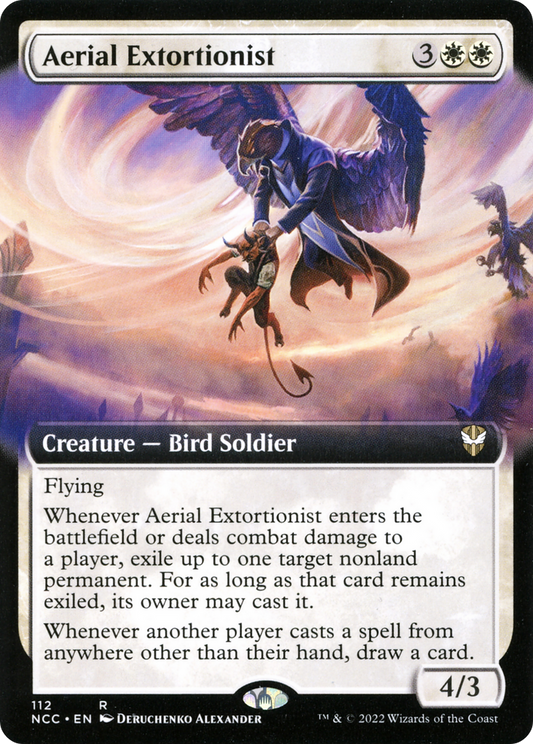Aerial Extortionist (NCC-112) - New Capenna Commander: (Extended Art) - Premium MTG Single from Wizards of the Coast - Just $3.17! Shop now at Game Crave Tournament Store
