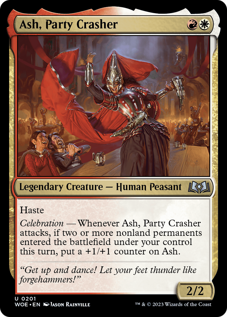 Ash, Party Crasher (WOE-201) - Wilds of Eldraine Foil - Premium MTG Single from Wizards of the Coast - Just $0.08! Shop now at Game Crave Tournament Store