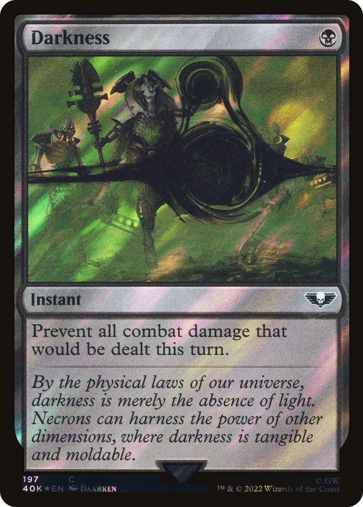 Darkness (40K-197★) - Warhammer 40,000 Commander Foil - Premium MTG Single from Wizards of the Coast - Just $3.53! Shop now at Game Crave Tournament Store