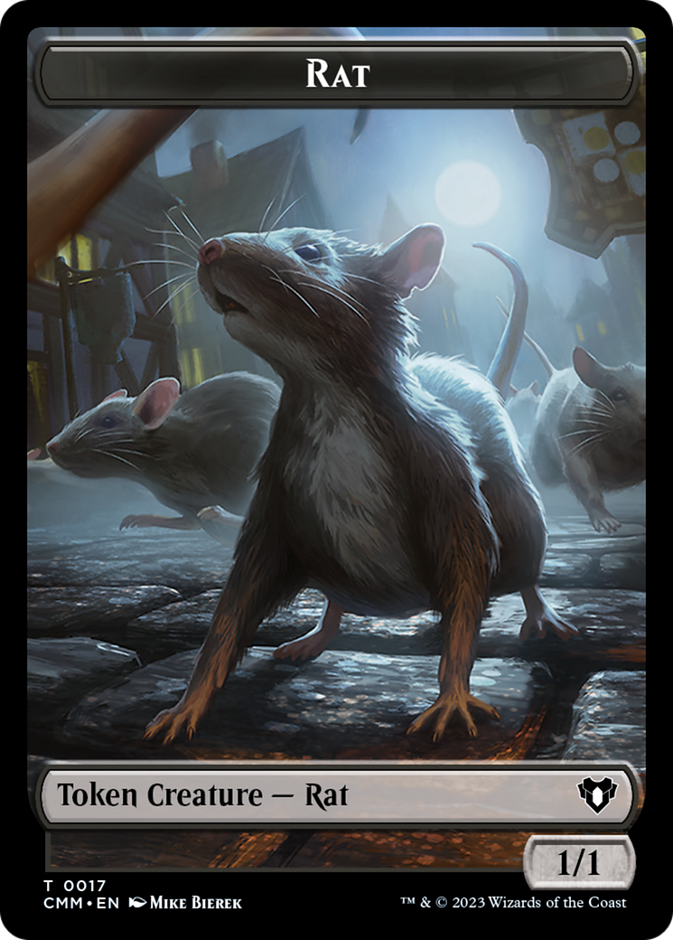 Rat (TCMM-017) - Commander Masters Tokens Foil - Premium MTG Single from Wizards of the Coast - Just $0! Shop now at Game Crave Tournament Store