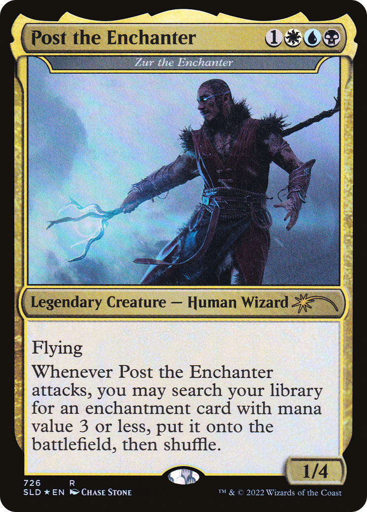 Zur the Enchanter (SLD-726) - Secret Lair Drop / Post the Enchanter Foil - Premium MTG Single from Wizards of the Coast - Just $21.07! Shop now at Game Crave Tournament Store