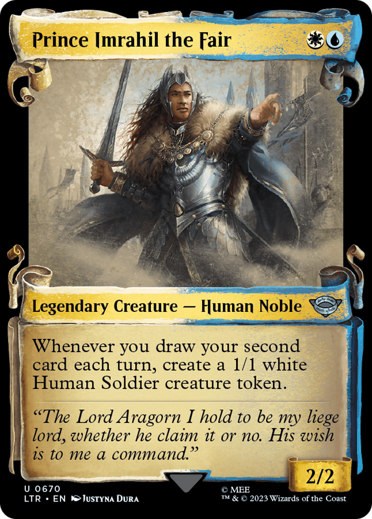 Prince Imrahil the Fair (LTR-670) - The Lord of the Rings: Tales of Middle-earth: (Showcase) Foil - Premium MTG Single from Wizards of the Coast - Just $0.08! Shop now at Game Crave Tournament Store