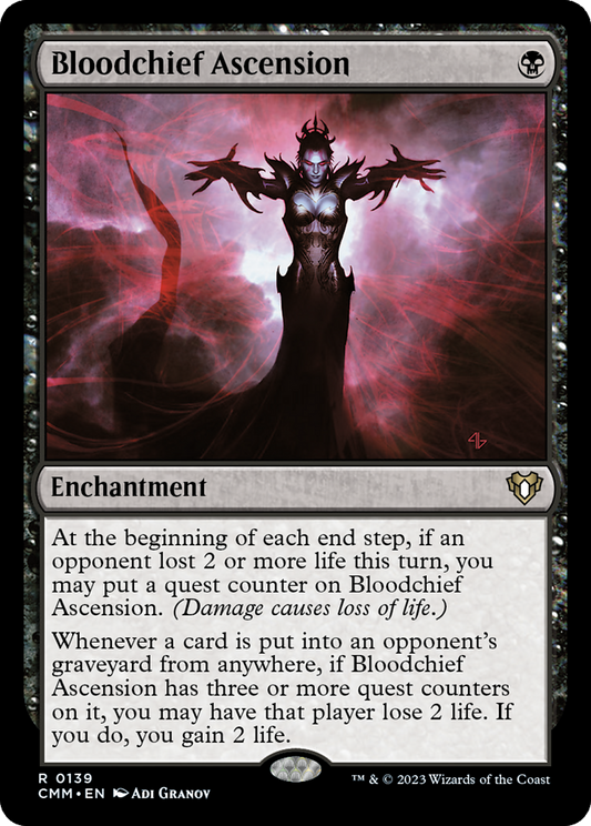 Bloodchief Ascension (CMM-139) - Commander Masters - Premium MTG Single from Wizards of the Coast - Just $3.97! Shop now at Game Crave Tournament Store