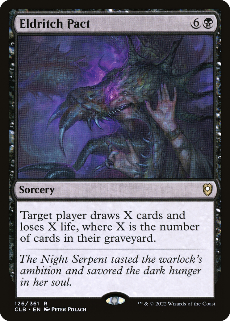 Eldritch Pact (CLB-126) - Commander Legends: Battle for Baldur's Gate - Premium MTG Single from Wizards of the Coast - Just $0.08! Shop now at Game Crave Tournament Store