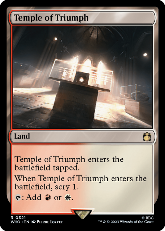 Temple of Triumph (WHO-321) - Doctor Who - Premium MTG Single from Wizards of the Coast - Just $0.08! Shop now at Game Crave Tournament Store