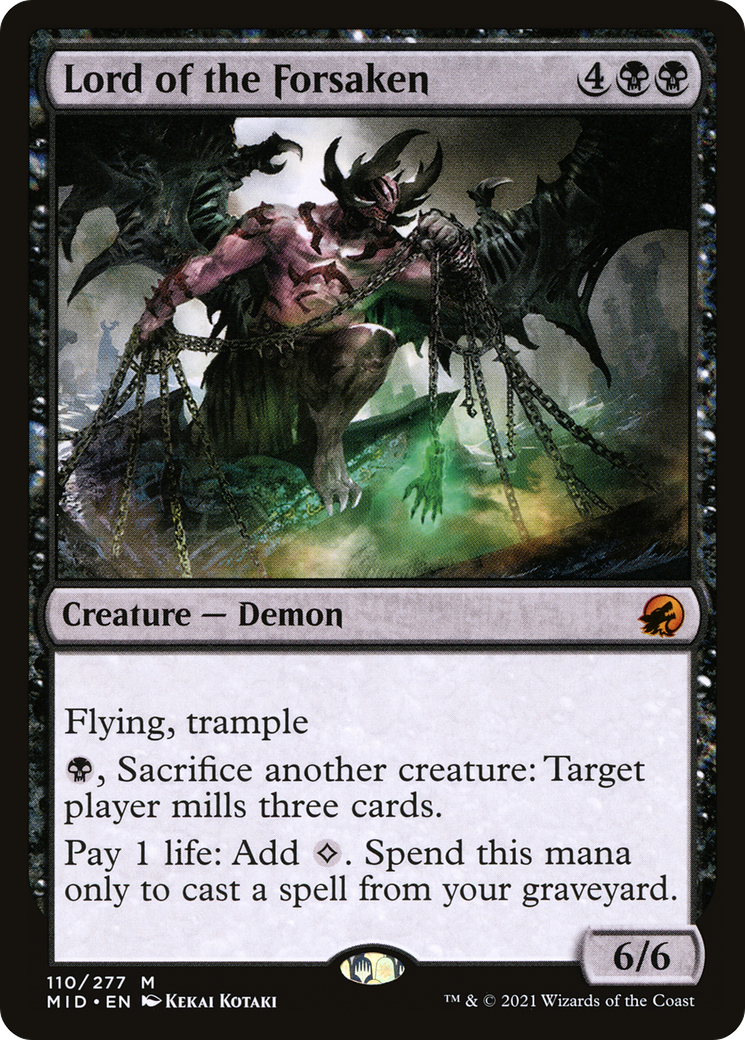 Lord of the Forsaken (MID-110) - Innistrad: Midnight Hunt Foil - Premium MTG Single from Wizards of the Coast - Just $0.14! Shop now at Game Crave Tournament Store