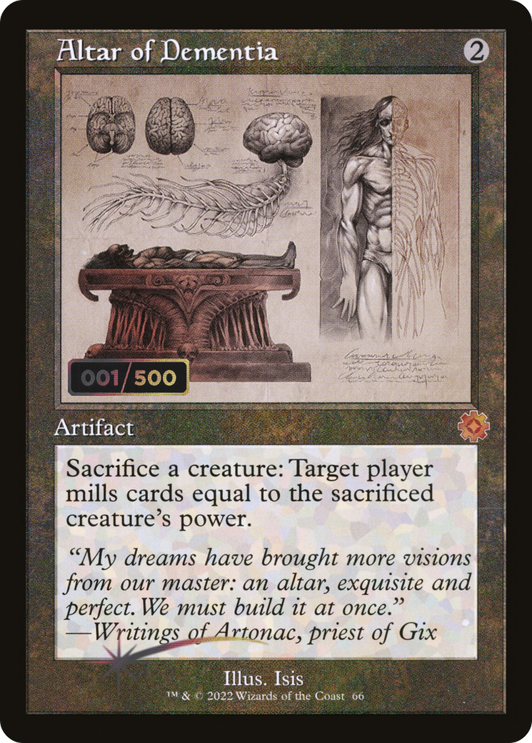 Altar of Dementia (BRR-66Z) - The Brothers' War Retro Artifacts Foil - Premium MTG Single from Wizards of the Coast - Just $89.88! Shop now at Game Crave Tournament Store