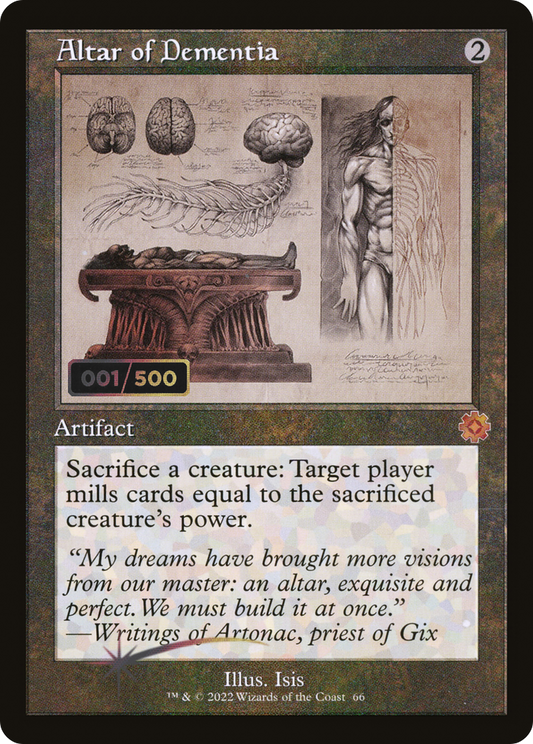 Altar of Dementia (BRR-66Z) - The Brothers' War Retro Artifacts Foil - Premium MTG Single from Wizards of the Coast - Just $89.88! Shop now at Game Crave Tournament Store