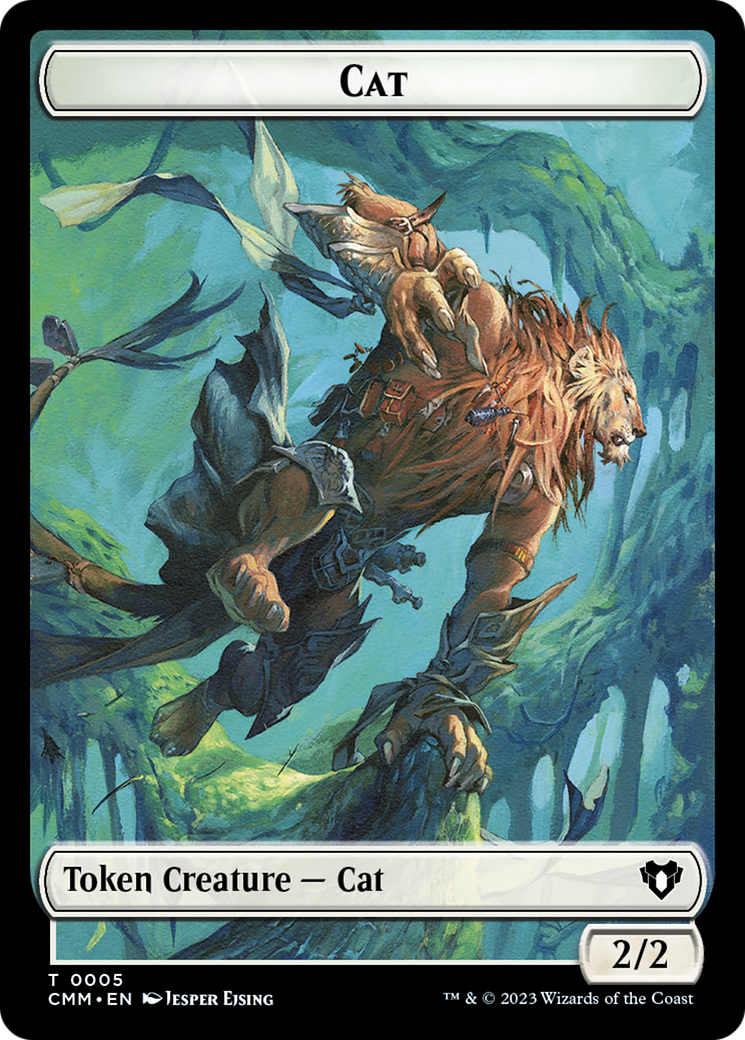 Cat (TCMM-005) - Commander Masters Tokens - Premium MTG Single from Wizards of the Coast - Just $0! Shop now at Game Crave Tournament Store