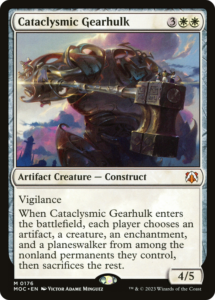 Cataclysmic Gearhulk (MOC-176) - March of the Machine Commander - Premium MTG Single from Wizards of the Coast - Just $0.08! Shop now at Game Crave Tournament Store