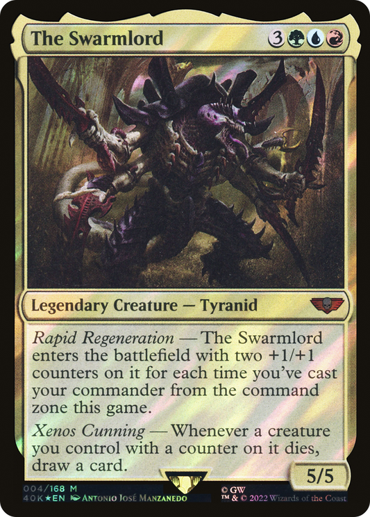 The Swarmlord (40K-004) - Warhammer 40,000 Commander Foil - Premium MTG Single from Wizards of the Coast - Just $0.20! Shop now at Game Crave Tournament Store