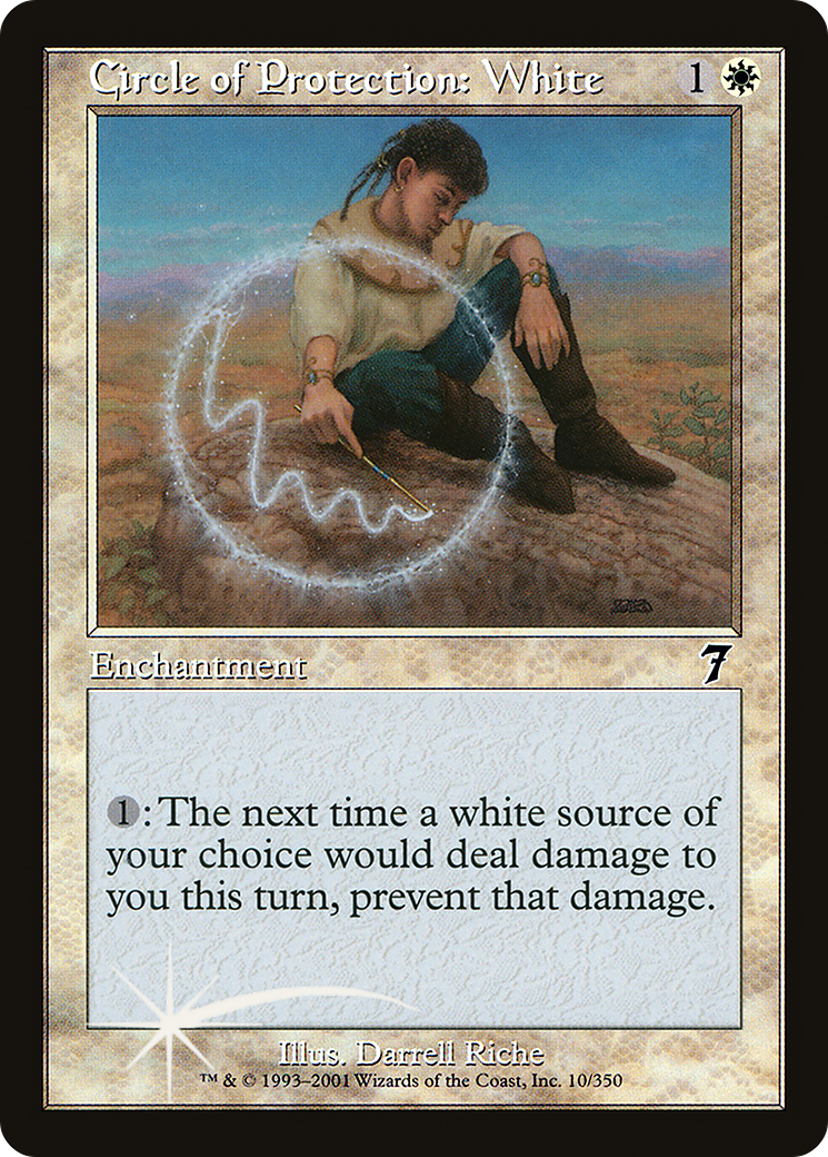 Circle of Protection: White (7ED-10★) - Seventh Edition Foil - Premium MTG Single from Wizards of the Coast - Just $1.23! Shop now at Game Crave Tournament Store