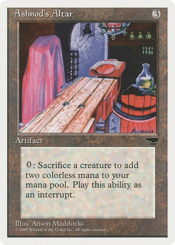 Ashnod's Altar (CHR-092) - Chronicles - Premium MTG Single from Wizards of the Coast - Just $5.18! Shop now at Game Crave Tournament Store