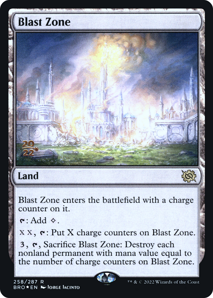 Blast Zone (PBRO-258S) - The Brothers' War Promos Foil - Premium MTG Single from Wizards of the Coast - Just $0.36! Shop now at Game Crave Tournament Store