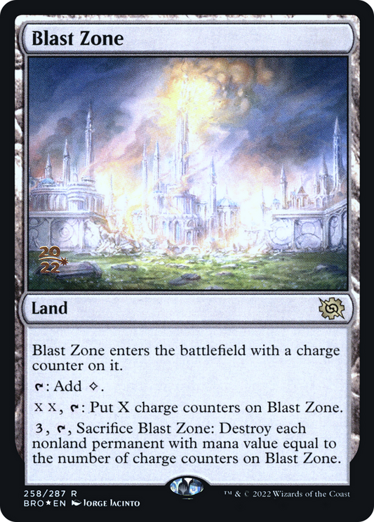Blast Zone (PBRO-258S) - The Brothers' War Promos Foil - Premium MTG Single from Wizards of the Coast - Just $0.36! Shop now at Game Crave Tournament Store