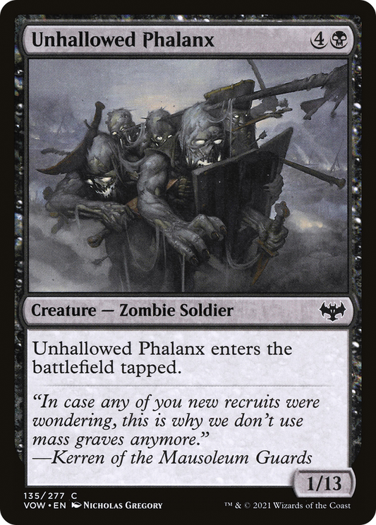 Unhallowed Phalanx (VOW-135) - Innistrad: Crimson Vow - Premium MTG Single from Wizards of the Coast - Just $0.18! Shop now at Game Crave Tournament Store