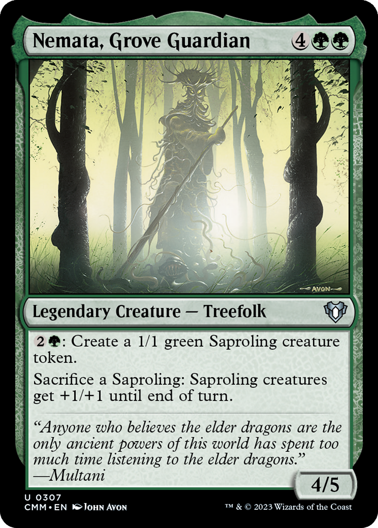 Nemata, Grove Guardian (CMM-307) - Commander Masters - Premium MTG Single from Wizards of the Coast - Just $0.08! Shop now at Game Crave Tournament Store