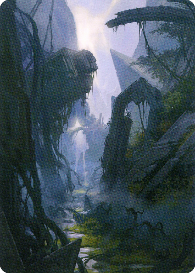 Swamp // Swamp (AZNR-014) - Zendikar Rising Art Series (Borderless) - Premium MTG Single from Wizards of the Coast - Just $0! Shop now at Game Crave Tournament Store