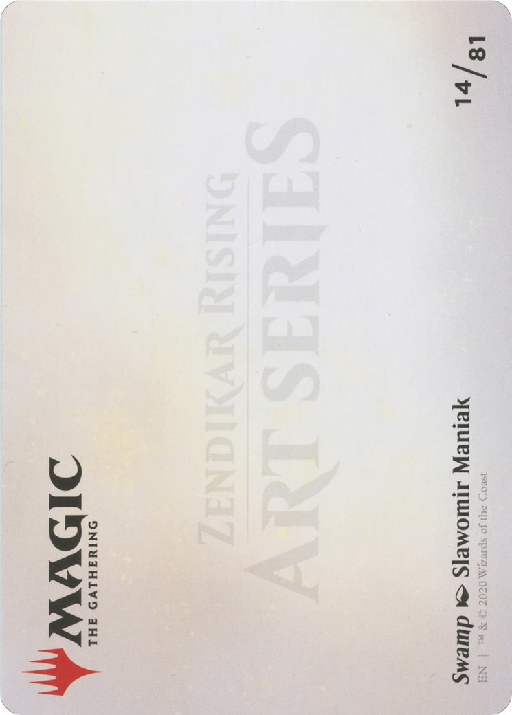Swamp // Swamp (AZNR-014) - Zendikar Rising Art Series (Borderless) - Premium MTG Single from Wizards of the Coast - Just $0! Shop now at Game Crave Tournament Store