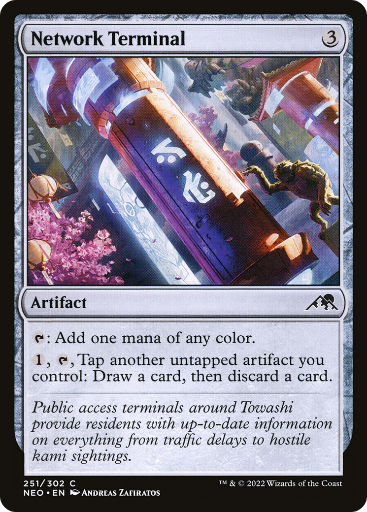 Network Terminal (NEO-251) - Kamigawa: Neon Dynasty - Premium MTG Single from Wizards of the Coast - Just $0.08! Shop now at Game Crave Tournament Store
