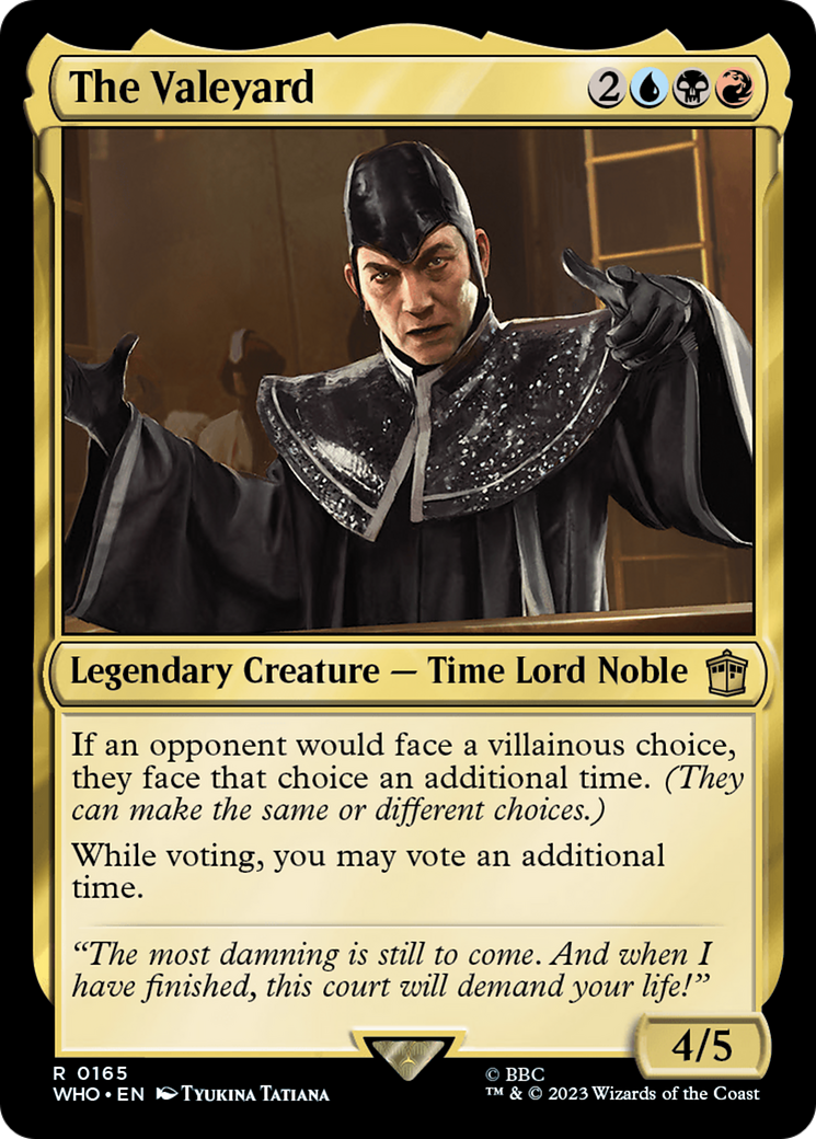 The Valeyard (WHO-165) - Doctor Who - Premium MTG Single from Wizards of the Coast - Just $0.25! Shop now at Game Crave Tournament Store