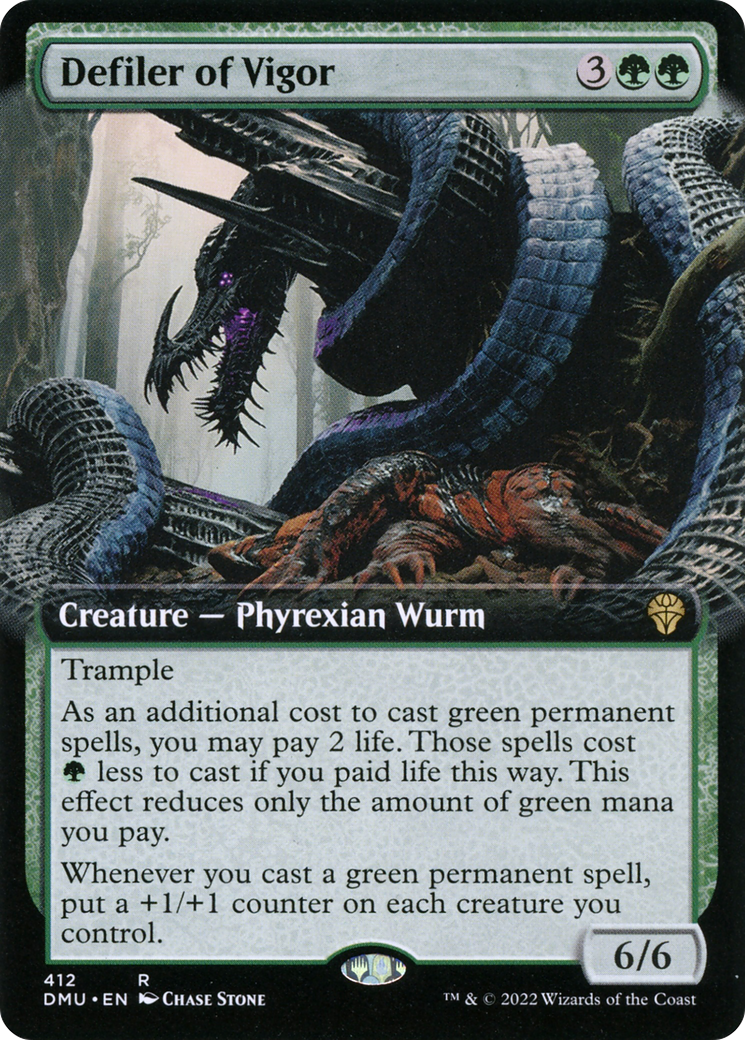Defiler of Vigor (DMU-412) - Dominaria United: (Extended Art) Foil - Premium MTG Single from Wizards of the Coast - Just $0.99! Shop now at Game Crave Tournament Store