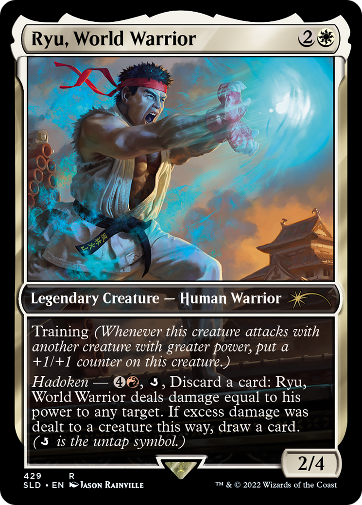 Vikya, Scorching Stalwart (SLD-429) - Secret Lair Drop / Ryu, World Warrior - Premium MTG Single from Wizards of the Coast - Just $1.27! Shop now at Game Crave Tournament Store