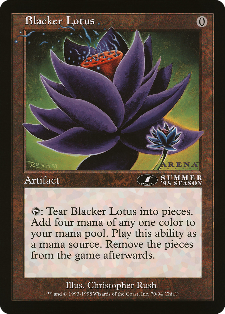 Blacker Lotus (OLEP-047) - Oversized League Prizes - Premium MTG Single from Wizards of the Coast - Just $0! Shop now at Game Crave Tournament Store