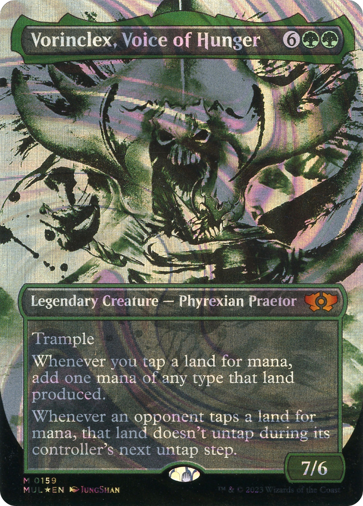 Vorinclex, Voice of Hunger (MUL-159) - Multiverse Legends: (Showcase) (Borderless) Foil - Premium MTG Single from Wizards of the Coast - Just $6.42! Shop now at Game Crave Tournament Store