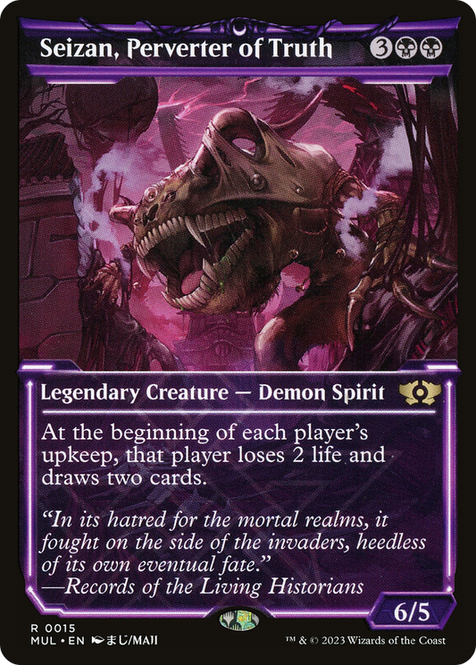 Seizan, Perverter of Truth (MUL-015) - Multiverse Legends: (Showcase) - Premium MTG Single from Wizards of the Coast - Just $0.22! Shop now at Game Crave Tournament Store