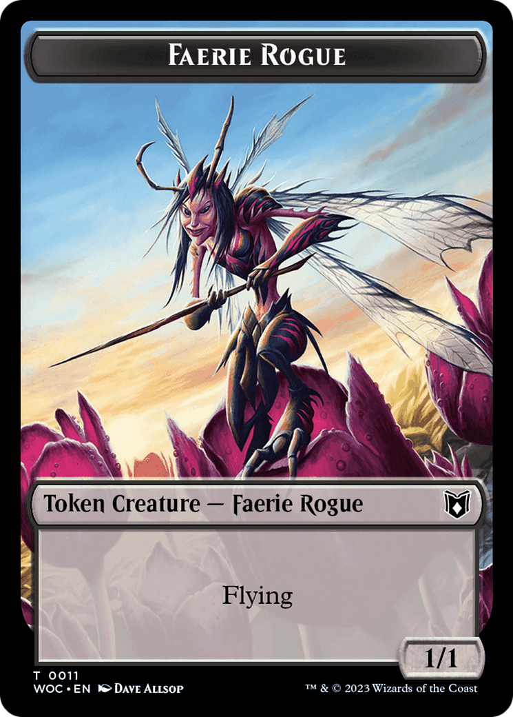 Faerie Rogue (TWOC-011) - Wilds of Eldraine Commander Tokens Foil - Premium MTG Single from Wizards of the Coast - Just $0! Shop now at Game Crave Tournament Store