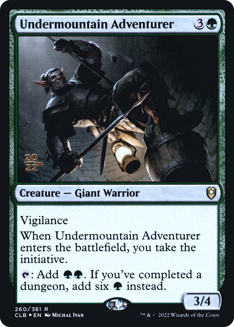 Undermountain Adventurer (PCLB-260S) - Battle for Baldur's Gate Promos Foil - Premium MTG Single from Wizards of the Coast - Just $0.31! Shop now at Game Crave Tournament Store