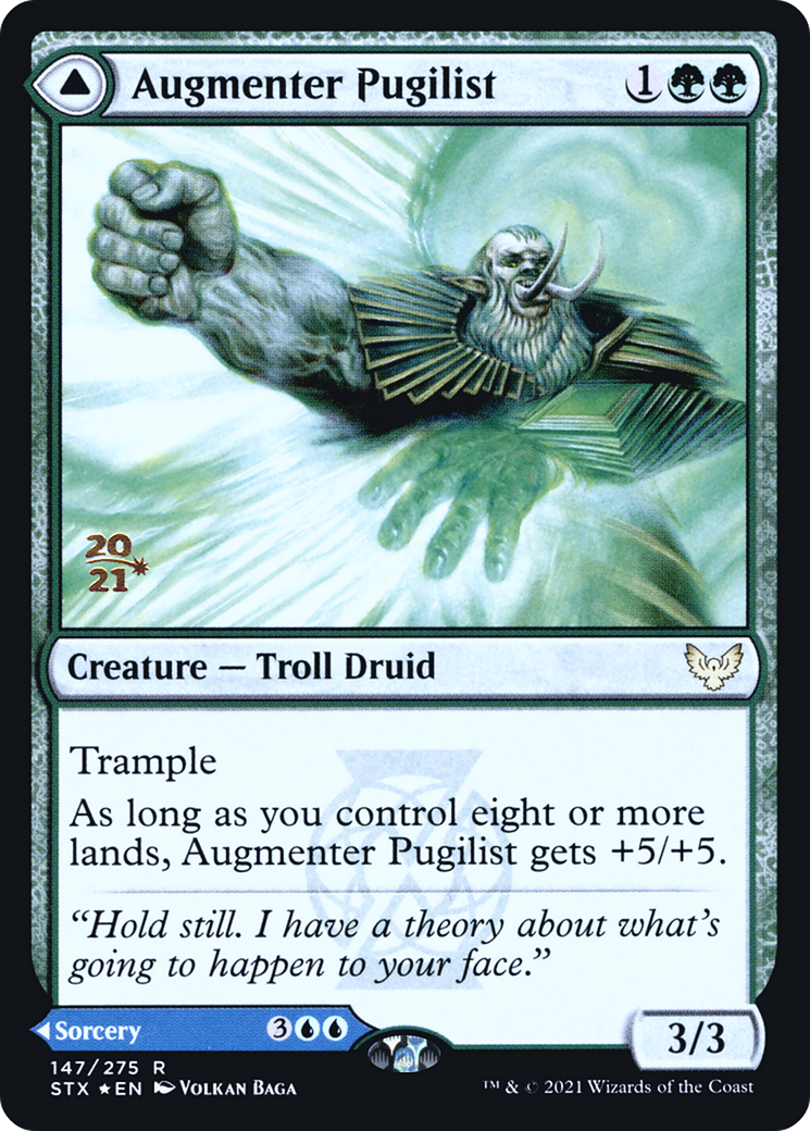 Augmenter Pugilist // Echoing Equation (PSTX-147S) - Strixhaven: School of Mages Promos Foil - Premium MTG Single from Wizards of the Coast - Just $0.15! Shop now at Game Crave Tournament Store