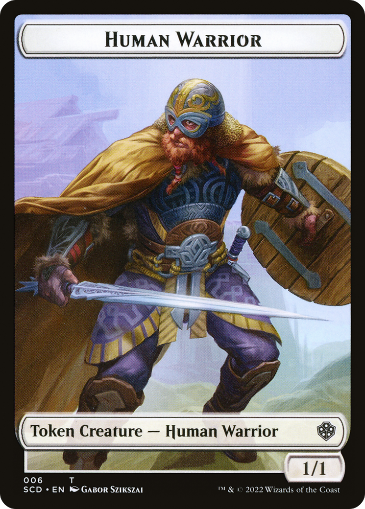 Human Warrior (TSCD-006) - Starter Commander Deck Tokens - Premium MTG Single from Wizards of the Coast - Just $0! Shop now at Game Crave Tournament Store