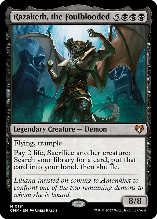 Razaketh, the Foulblooded (CMM-181) - Commander Masters - Premium MTG Single from Wizards of the Coast - Just $2.72! Shop now at Game Crave Tournament Store