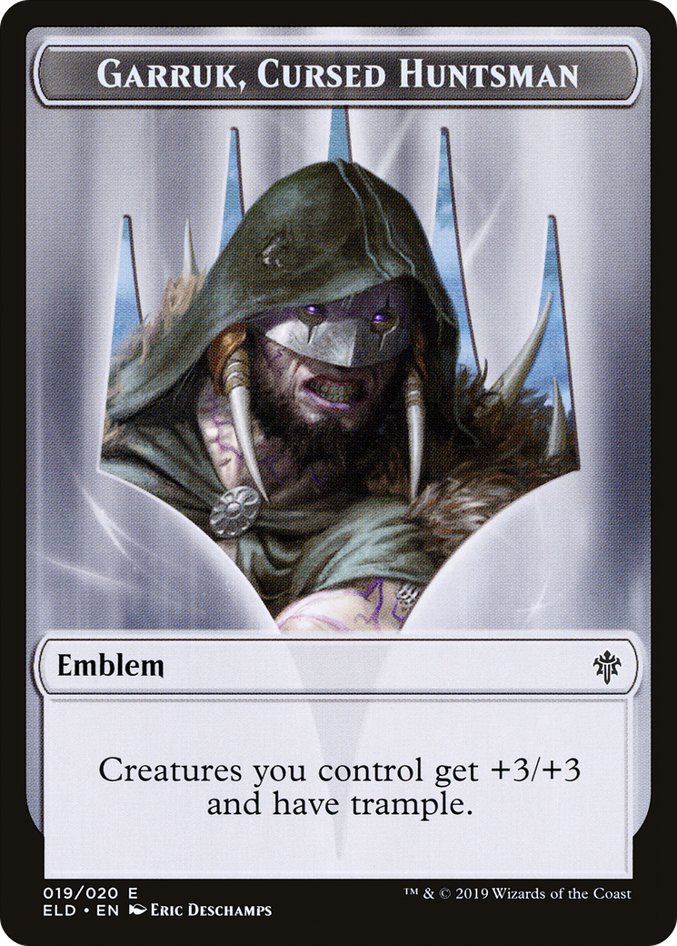 Garruk, Cursed Huntsman Emblem (TELD-019) - Throne of Eldraine Tokens - Premium MTG Single from Wizards of the Coast - Just $0! Shop now at Game Crave Tournament Store