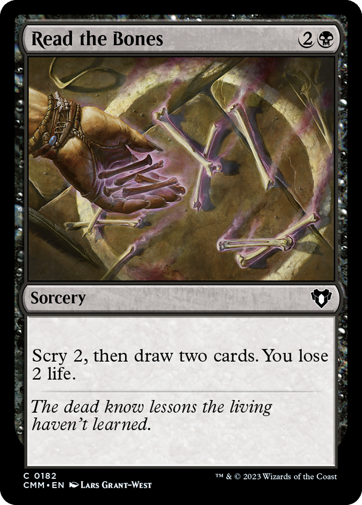 Read the Bones (CMM-182) - Commander Masters - Premium MTG Single from Wizards of the Coast - Just $0.08! Shop now at Game Crave Tournament Store