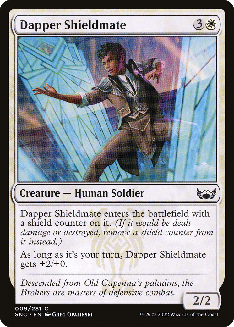 Dapper Shieldmate (SNC-009) - Streets of New Capenna - Premium MTG Single from Wizards of the Coast - Just $0.08! Shop now at Game Crave Tournament Store