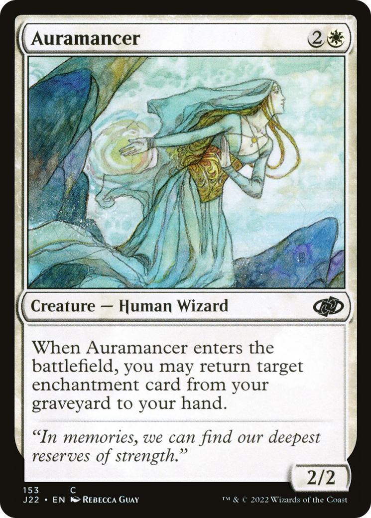 Auramancer (J22-153) - Jumpstart 2022 - Premium MTG Single from Wizards of the Coast - Just $0.25! Shop now at Game Crave Tournament Store