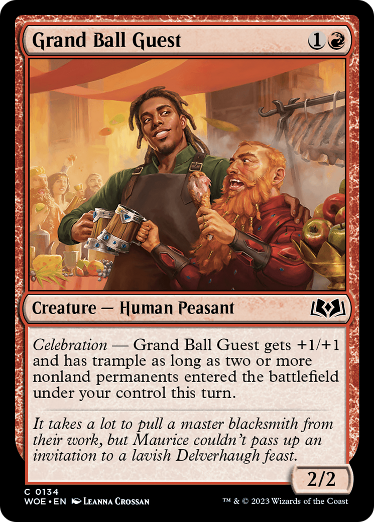 Grand Ball Guest (WOE-134) - Wilds of Eldraine - Premium MTG Single from Wizards of the Coast - Just $0.08! Shop now at Game Crave Tournament Store