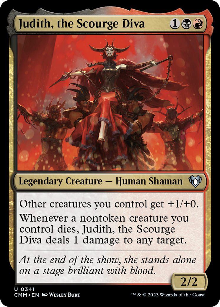 Judith, the Scourge Diva (CMM-341) - Commander Masters - Premium MTG Single from Wizards of the Coast - Just $0.25! Shop now at Game Crave Tournament Store