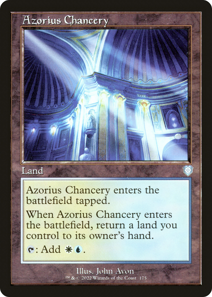Azorius Chancery (BRC-175) - The Brothers' War Commander - Premium MTG Single from Wizards of the Coast - Just $0.08! Shop now at Game Crave Tournament Store