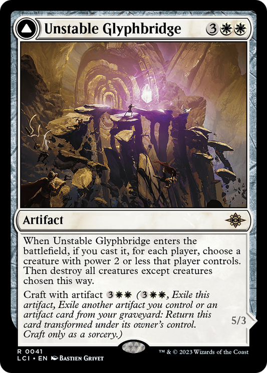 Unstable Glyphbridge // Sandswirl Wanderglyph (LCI-041) - The Lost Caverns of Ixalan - Premium MTG Single from Wizards of the Coast - Just $0.08! Shop now at Game Crave Tournament Store