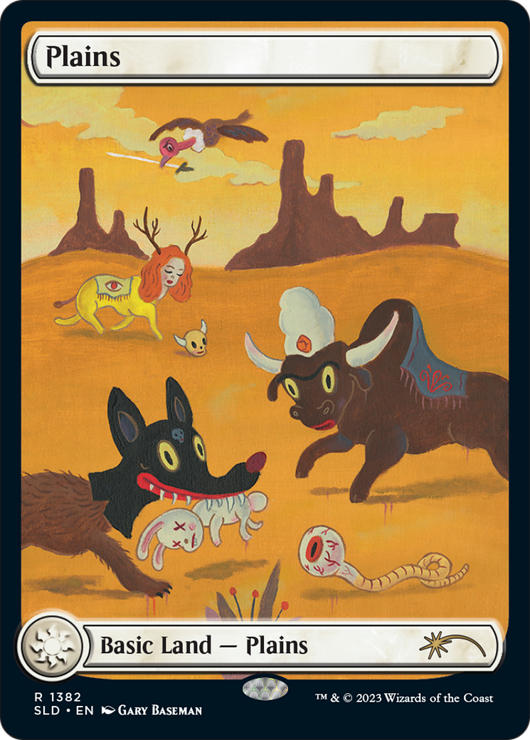 Plains (SLD-1382) - Secret Lair Drop: (Full Art) Foil - Premium MTG Single from Wizards of the Coast - Just $2.02! Shop now at Game Crave Tournament Store