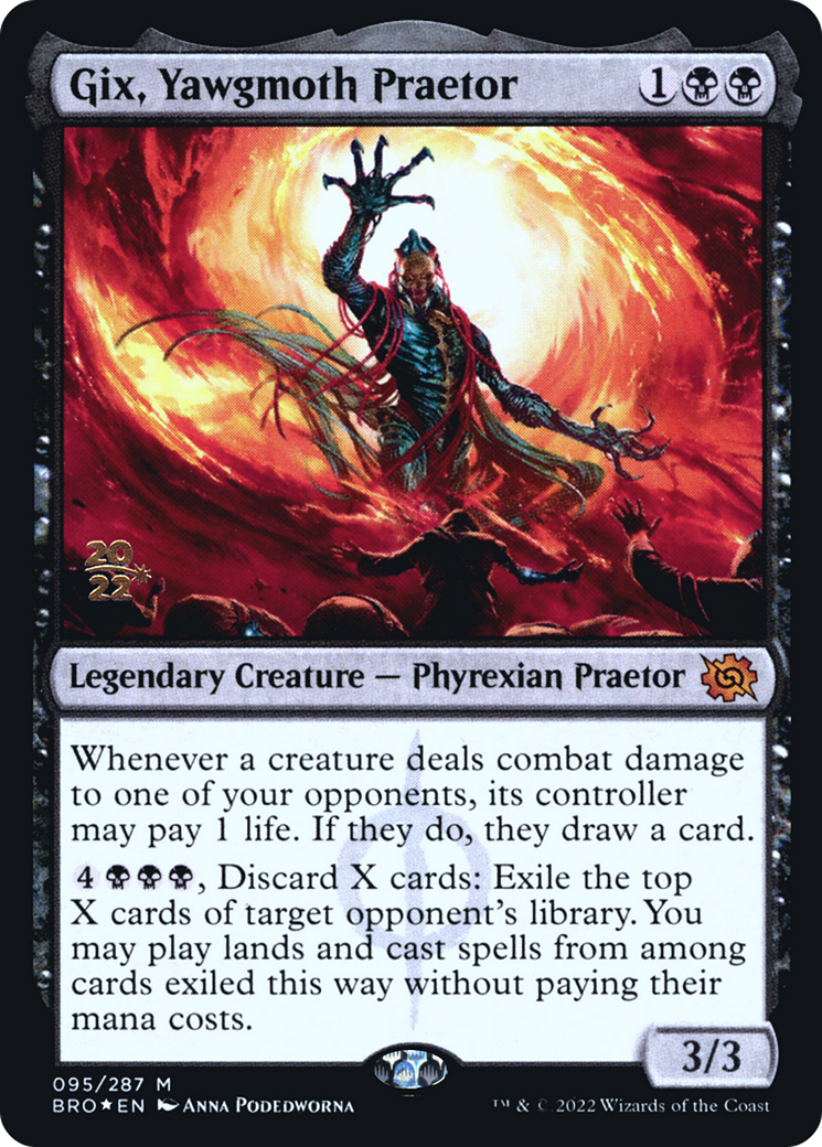 Gix, Yawgmoth Praetor (PBRO-95S) - The Brothers' War Promos Foil - Premium MTG Single from Wizards of the Coast - Just $16.32! Shop now at Game Crave Tournament Store