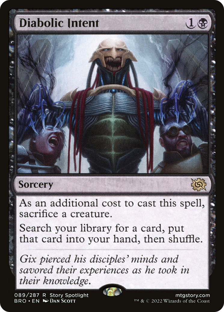 Diabolic Intent (BRO-089) - The Brothers' War Foil - Premium MTG Single from Wizards of the Coast - Just $2.66! Shop now at Game Crave Tournament Store