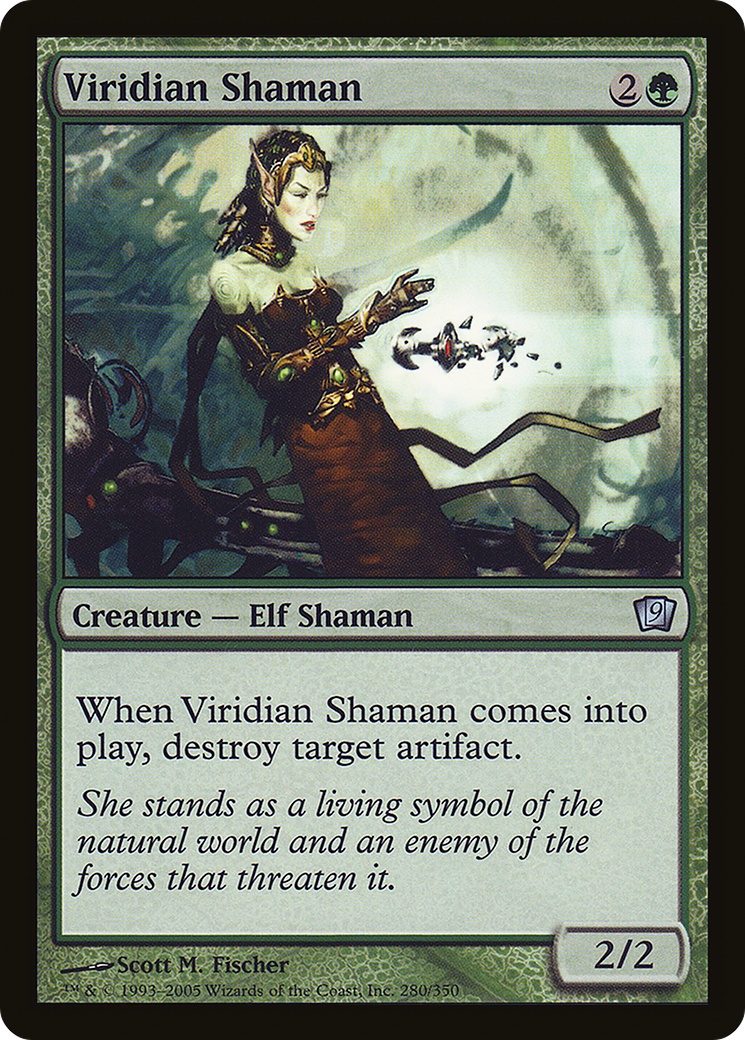 Viridian Shaman (9ED-280★) - Ninth Edition Foil - Premium MTG Single from Wizards of the Coast - Just $0.85! Shop now at Game Crave Tournament Store