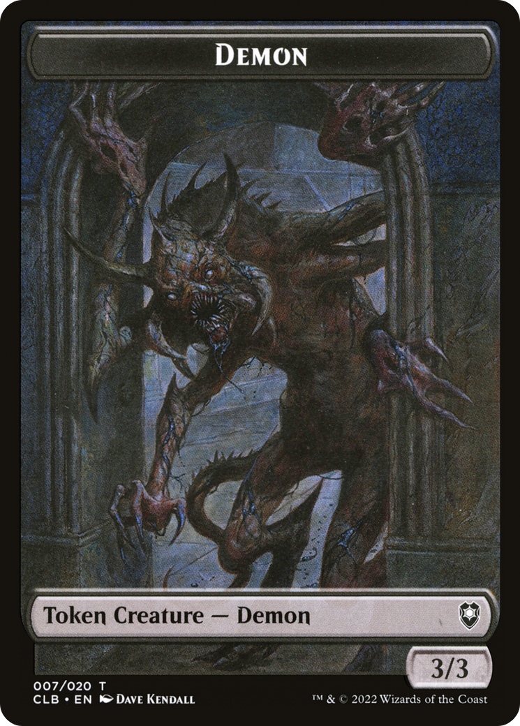Demon (TCLB-007) - Battle for Baldur's Gate Tokens Foil - Premium MTG Single from Wizards of the Coast - Just $0.32! Shop now at Game Crave Tournament Store