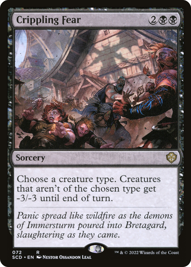 Crippling Fear (SCD-072) - Starter Commander Decks - Premium MTG Single from Wizards of the Coast - Just $0.32! Shop now at Game Crave Tournament Store