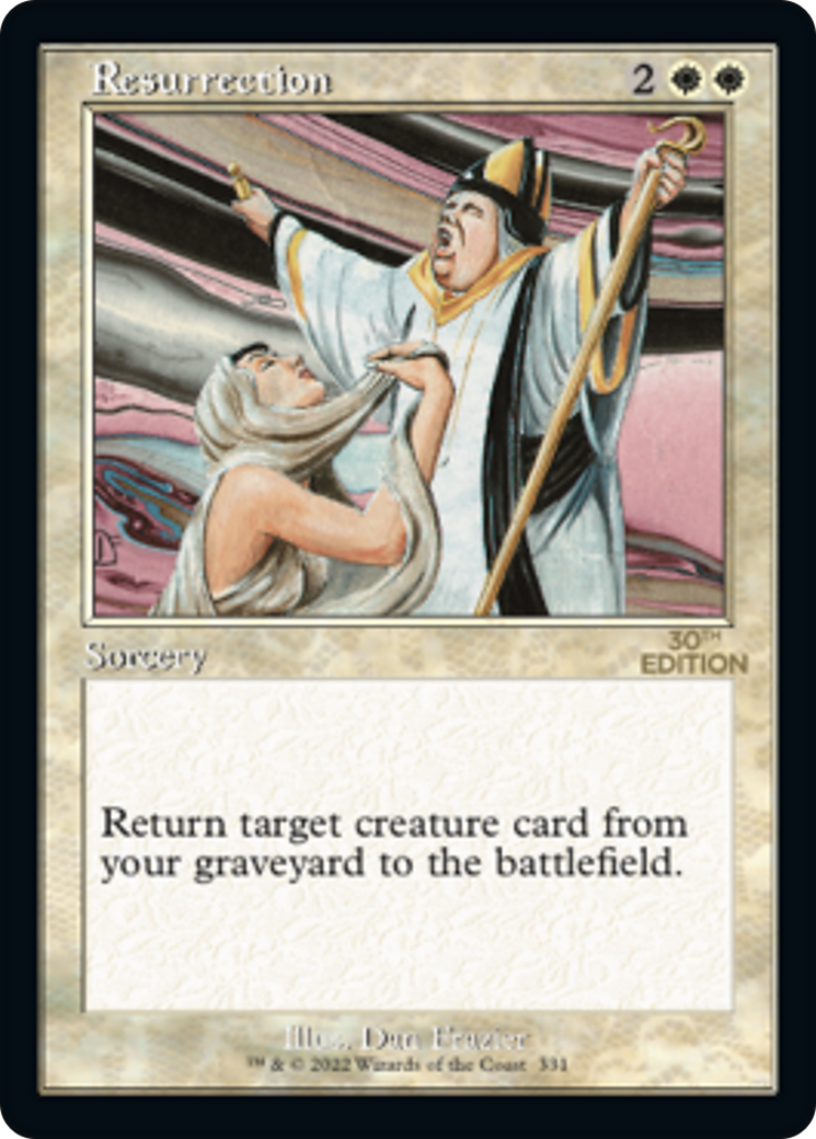 Resurrection (30A-331) - 30th Anniversary Edition - Premium MTG Single from Wizards of the Coast - Just $3.36! Shop now at Game Crave Tournament Store